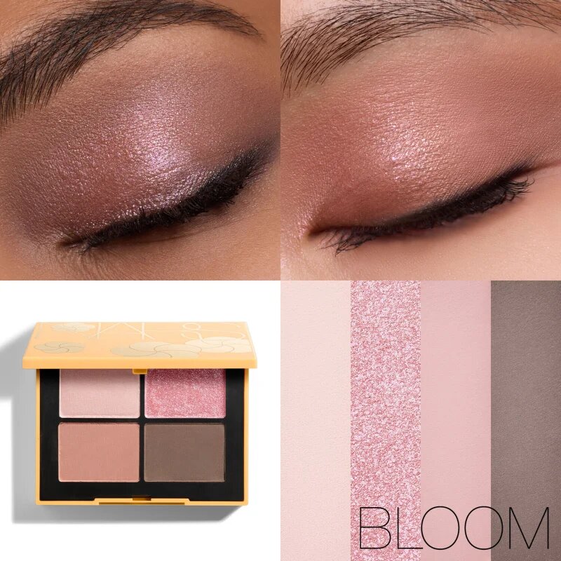 Nars Eyeshadow Quad Petal Play Collection paleta senčil za oči odtenek BLOOM 4x1.1 g