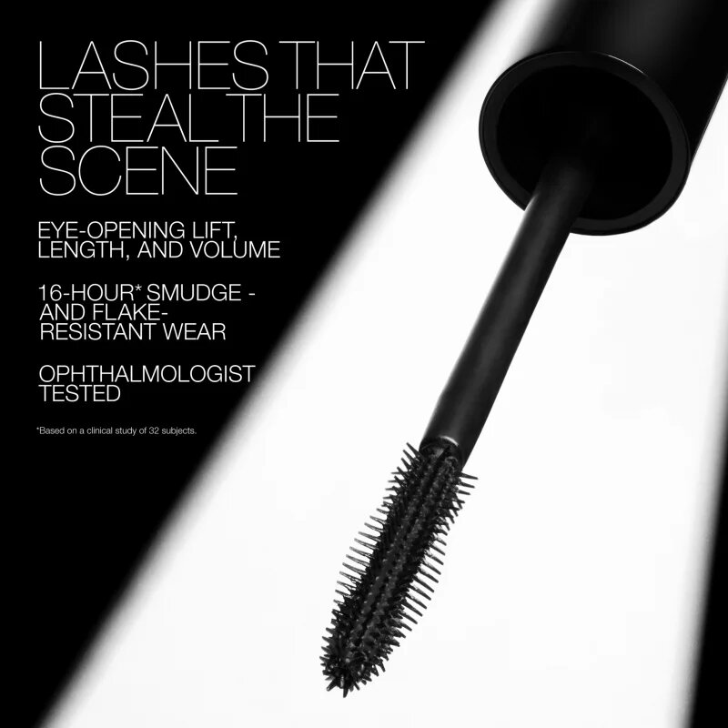 Nars Mini Notorious Mascara maskara za podaljšanje vihanje in volumen trepalnic odtenek BLACK 4 g