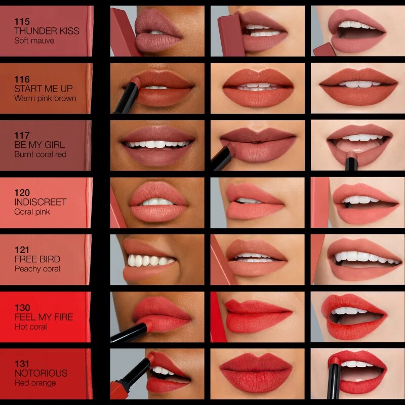 Nars Powermatte Lipstick dolgoobstojna šminka z mat učinkom odtenek NO SATISFACTION 15 g
