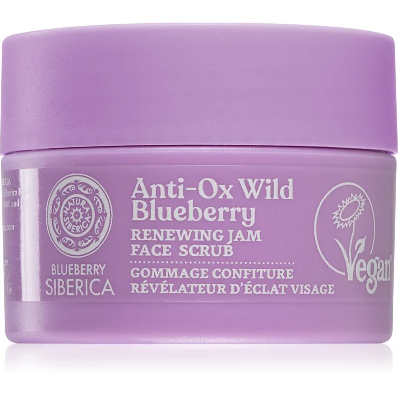Natura Siberica Anti-Ox Wild Blueberry obnovitveni piling za obraz 50 ml
