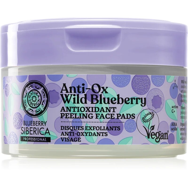 Natura Siberica Anti-Ox Wild Blueberry piling blazinice za obraz 20 kos