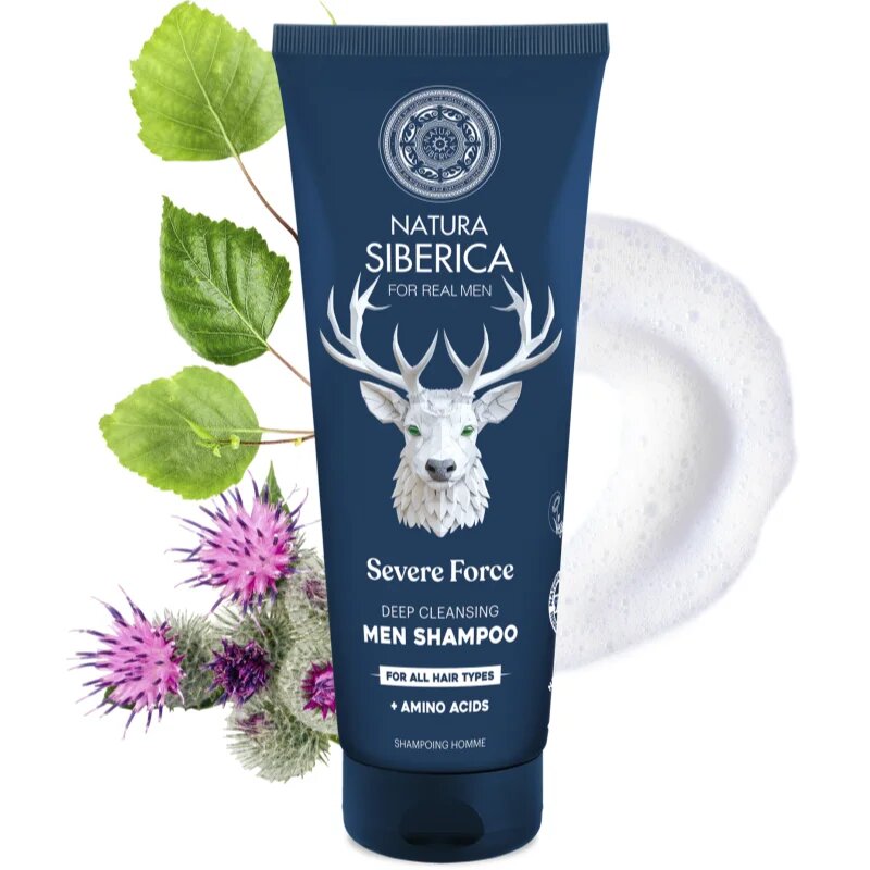 Natura Siberica Arctic Wild Severe Force čistilni šampon za moške 200 ml