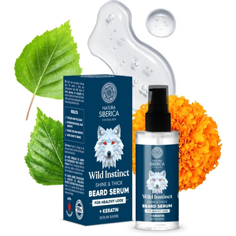 Natura Siberica Arctic Wild Wild Instinct serum za brado za moške 50 ml