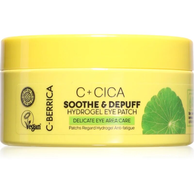 Natura Siberica C-Berrica Soothe & Depuff regeneracijske hidrogel blazinice za predel pod očmi 60 kos