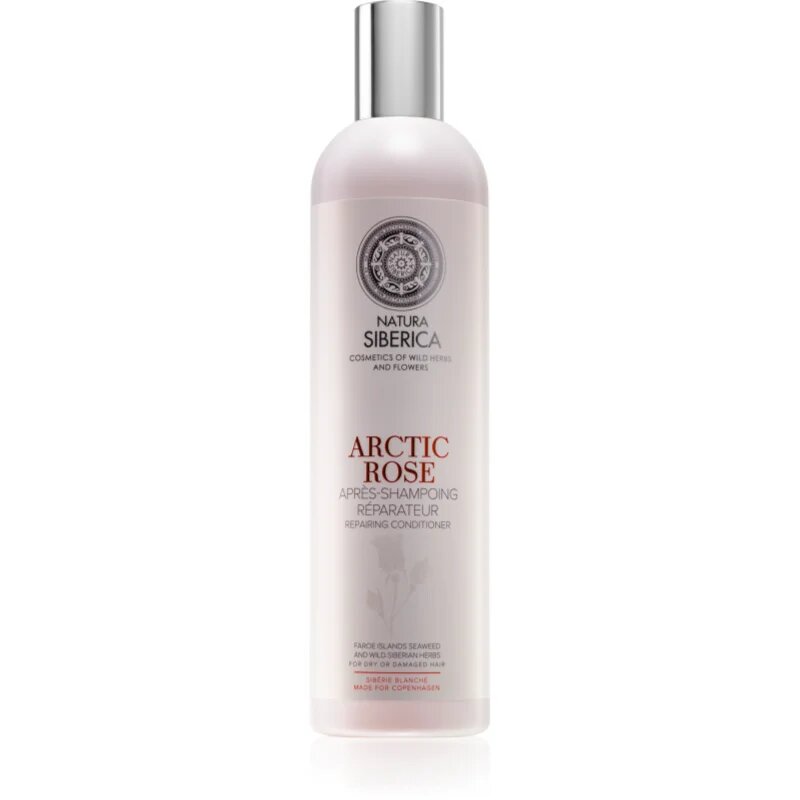 Natura Siberica Copenhagen Arctic Rose regeneracijski balzam za suhe in poškodovane lase 400 ml