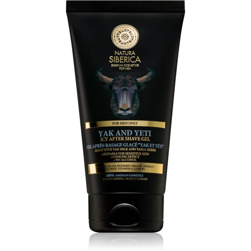 Natura Siberica For Men Only gel za po britju za regeneracijo obraza 150 ml