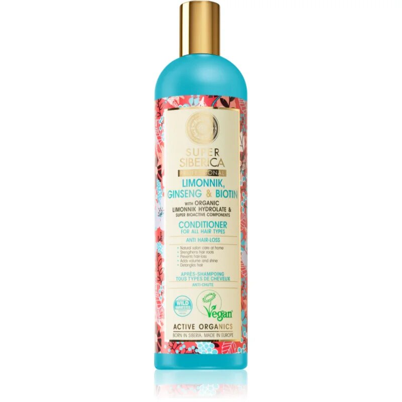 Natura Siberica Limonnik Ginseng & Biotin krepilni balzam proti izpadanju las 400 ml