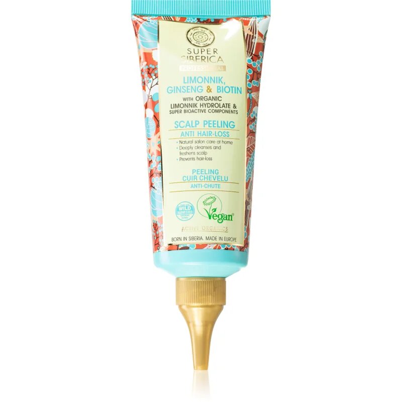 Natura Siberica Limonnik Ginseng & Biotin piling za lase proti izpadanju las 100 ml
