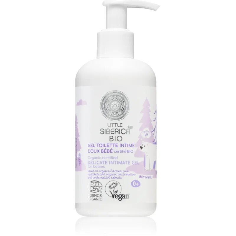 Natura Siberica Little Siberica BIO nežni gel za intimno higieno za otroke od rojstva 250 ml