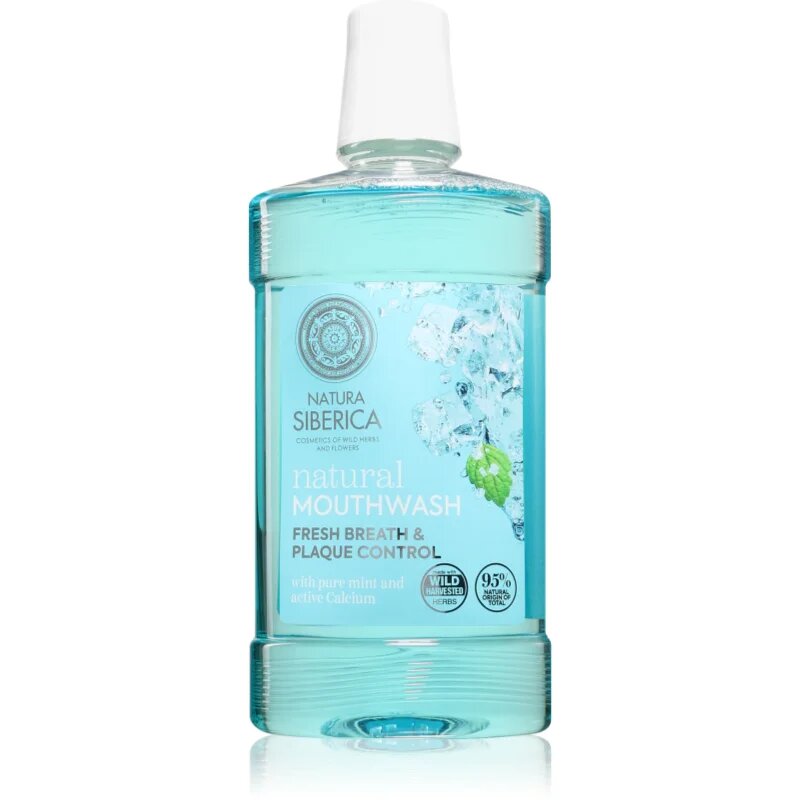 Natura Siberica Natural Mouthwash Fresh Breath & Plaque Control ustna voda za svež dah 520 ml