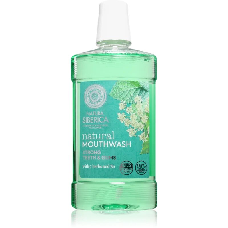 Natura Siberica Natural Mouthwash Strong Teeth & Gums zeliščna ustna voda s cinkom 520 ml