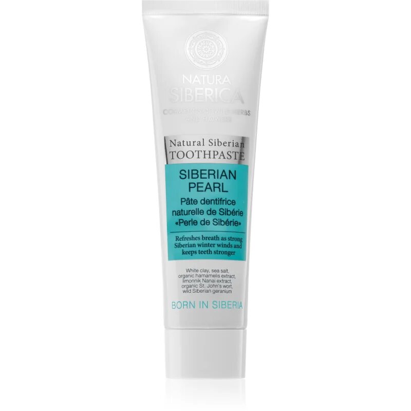 Natura Siberica Natural Siberian Siberian Pearl belilna zobna pasta za svež dah 100 g