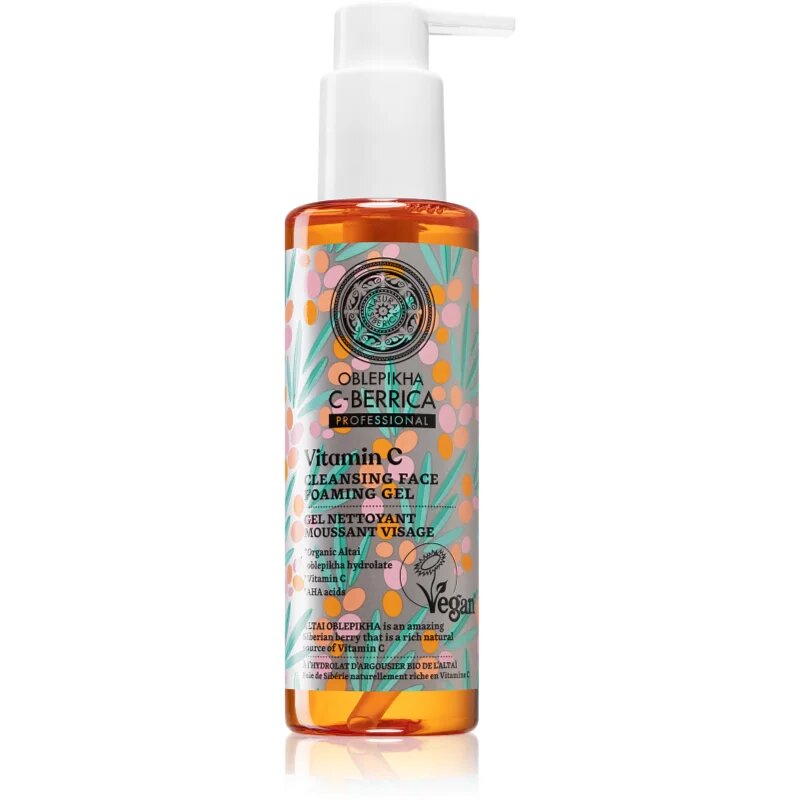 Natura Siberica Oblepikha C-Berrica čistilni penasti gel za obraz 145 ml