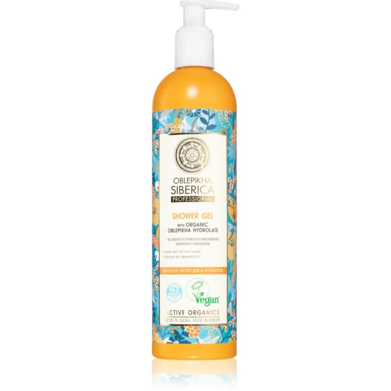 Natura Siberica Oblepikha (Sea-Buckthorn) hranilni gel za prhanje z vlažilnim učinkom 400 ml