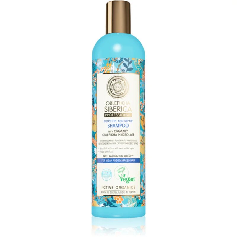 Natura Siberica Oblepikha (Sea-Buckthorn) šampon za oslabljene in poškodovane lase 400 ml