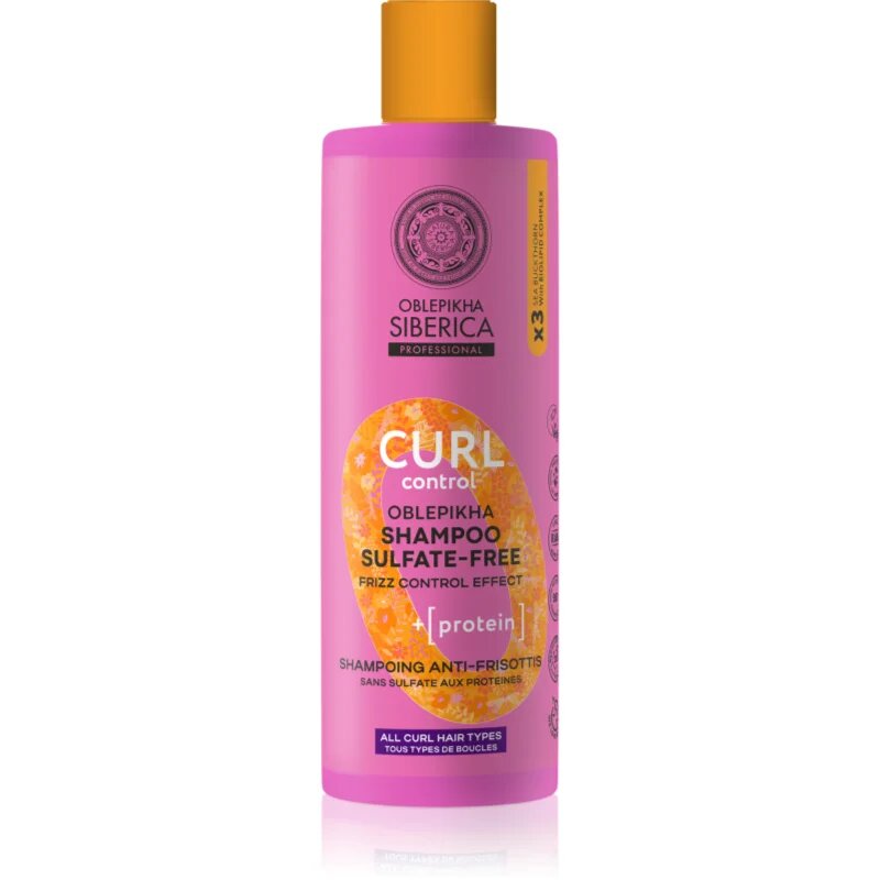 Natura Siberica Oblepikha Siberica Curl Control proteinski šampon za kodraste lase brez sulfatov 400 ml