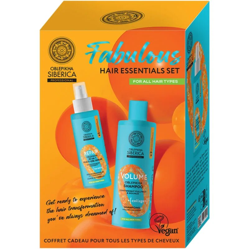 Natura Siberica Oblepikha Siberica Fabulous Hair Essentials Set darilni set za lase