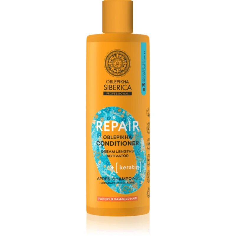 Natura Siberica Oblepikha Siberica Repair regeneracijski balzam za suhe in poškodovane lase 400 ml