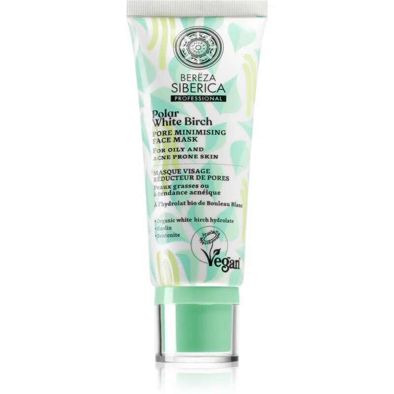 Natura Siberica Polar White Birch čistilna maska za zmanjšanje proizvodnje sebuma in por 100 ml