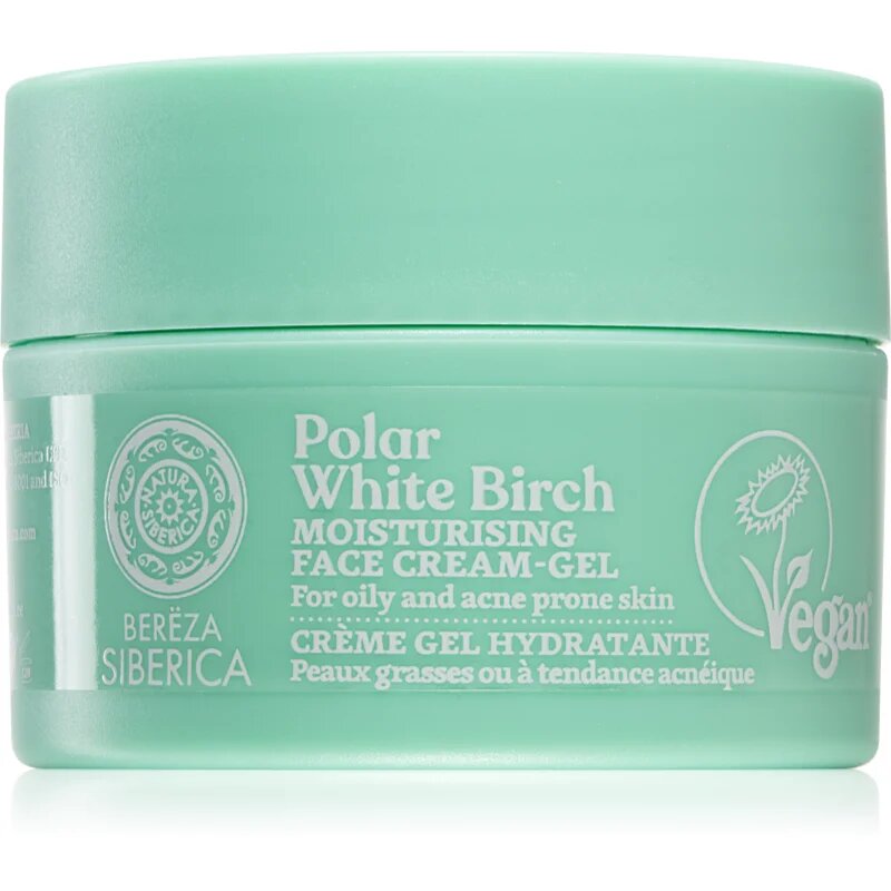 Natura Siberica Polar White Birch vlažilna gel krema za mastno in problematično kožo 50 ml