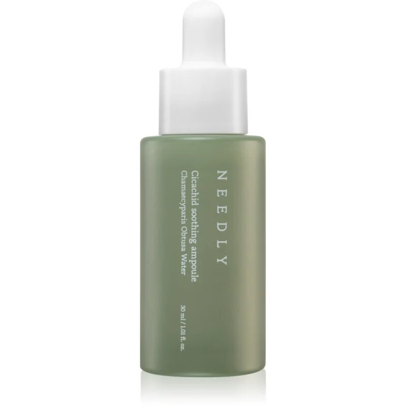 NEEDLY Cicachid Soothing Ampoule pomirjajoči in hranilni serum za obraz za obnovo kožne pregrade za obnovo kožne pregrade 30 ml