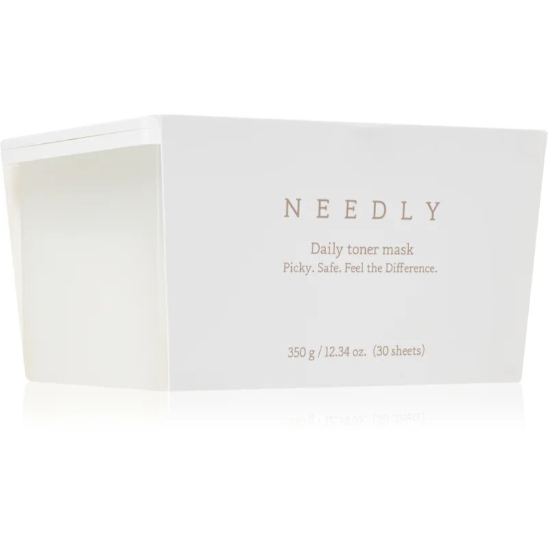 NEEDLY Daily Toner Mask vlažilna tekstilna maska s pomirjajočim učinkom veliko pakiranje 30 kos
