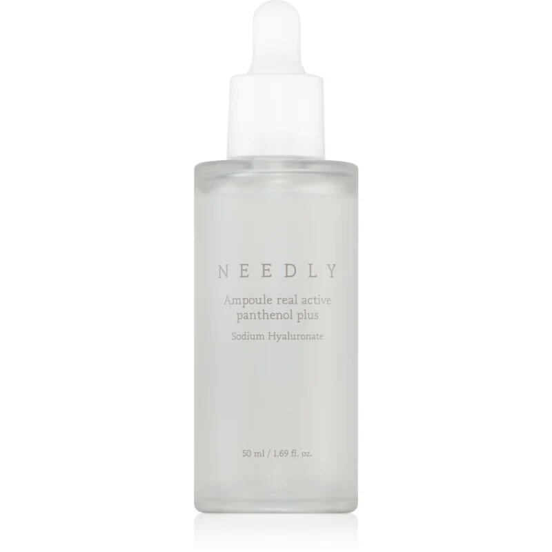 NEEDLY Real Active Panthenol Ampoule regeneracijski in posvetlitveni serum za vse tipe kože vključno z občutljivo kožo 50 ml