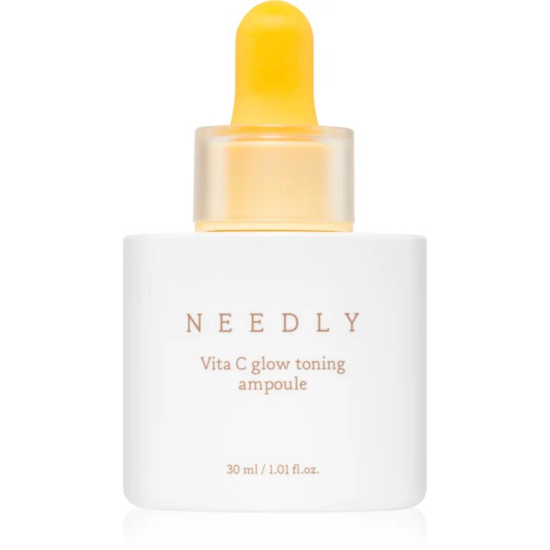 NEEDLY Vita C Glow Toning Ampoule posvetlitveni serum z vitaminom C za posvetlitev in zgladitev kože 30 ml