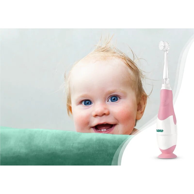 NENO Denti Pink baterijska zobna ščetka za otroke 3 m+ 1 kos