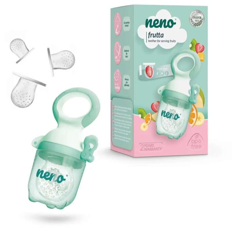 NENO Frutta duda za hranjenje in grizalo za sadje in zelenjavo velikost S M L 1 kos