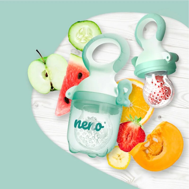 NENO Frutta duda za hranjenje in grizalo za sadje in zelenjavo velikost S M L 1 kos