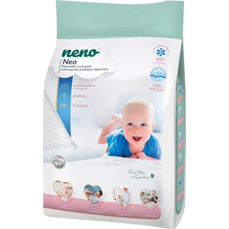 NENO Neo previjalne podloge za enkratno uporabo 10 kos