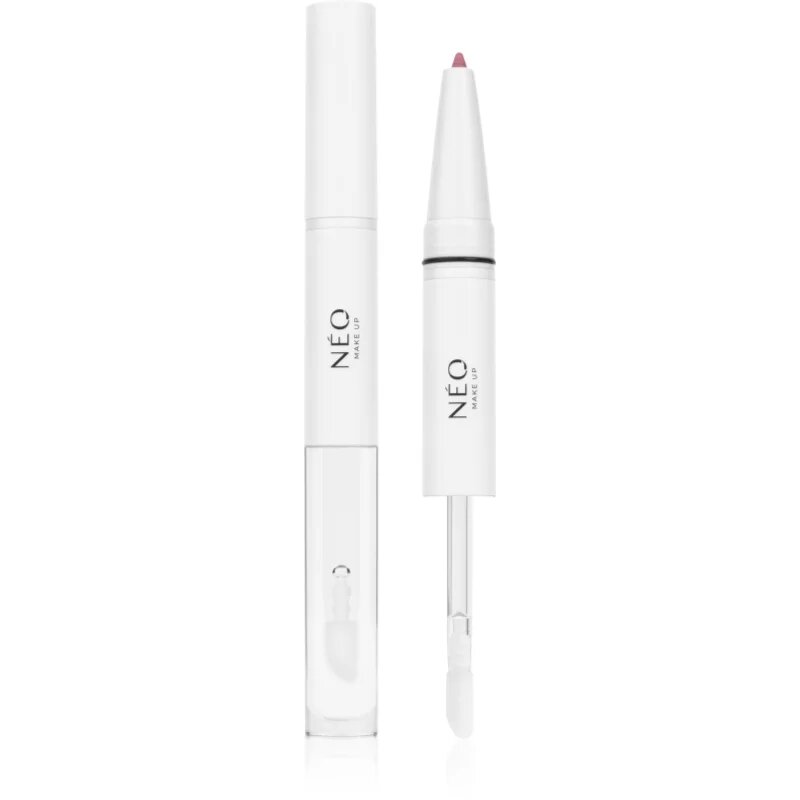 NEO MAKE UP Intense Serum 2in1 Lipliner & Lipgloss črtalo in sijaj za ustnice odtenek 02 Blushing Pink 1 kos