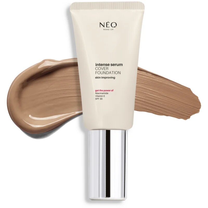 NEO MAKE UP Intense Serum Cover Foundation tekoči puder za naraven videz SPF 30 odtenek 06 Caramel 30 ml
