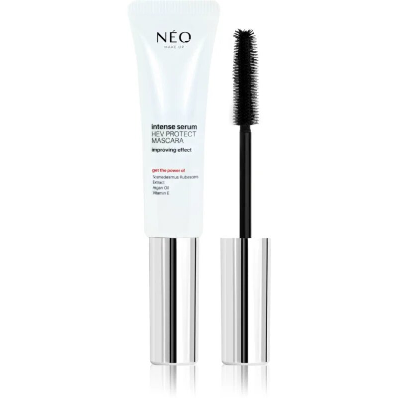 NEO MAKE UP Intense Serum HEV Protect Mascara maskara za volumen in goste trepalnice odtenek Black 9 ml