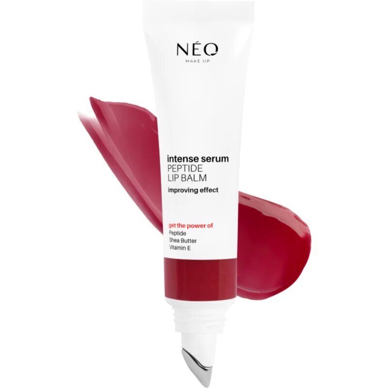 NEO MAKE UP Intense Serum Peptide Lip Balm intenzivni balzam za ustnice s peptidi odtenek 03 Perfect Berry 10 ml