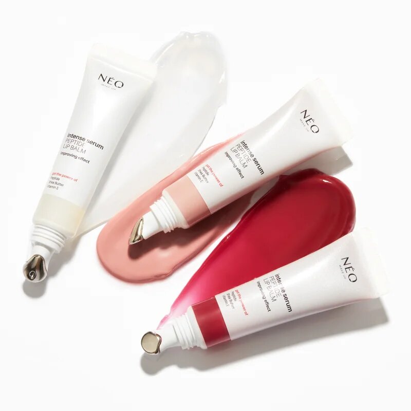 NEO MAKE UP Intense Serum Peptide Lip Balm intenzivni balzam za ustnice s peptidi odtenek 03 Perfect Berry 10 ml