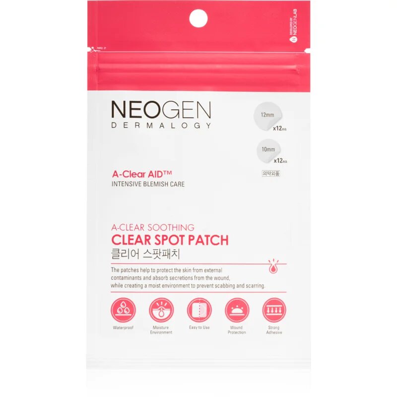 Neogen Dermalogy A-Clear Soothing Spot Patch čistilni obliž za aknasto kožo 24 kos