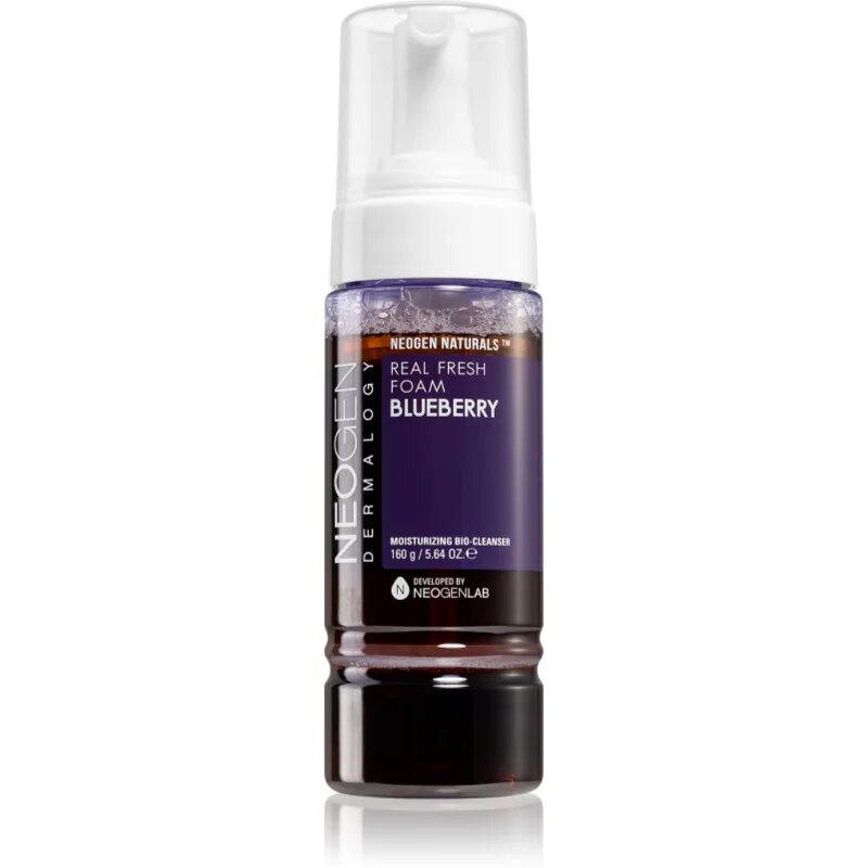 Neogen Dermalogy Real Fresh Blueberry vlažilna čistilna pena 160 g
