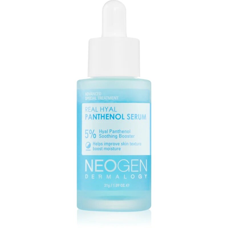 Neogen Dermalogy Real Hyal Panthenol Serum intenzivno vlažilni serum s pomirjajočim učinkom 31 g