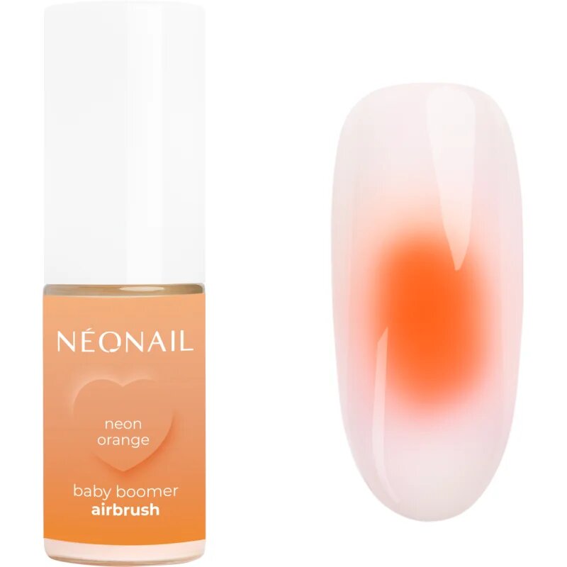 NeoNail Baby Boomer Airbrush barvni puder za nohte odtenek Neon Orange 5 g