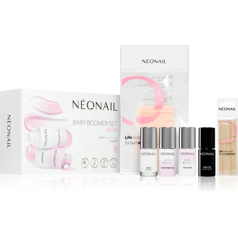 NeoNail Baby Boomer Set Rose set za odlično manikiro odtenek Rose 1 kos