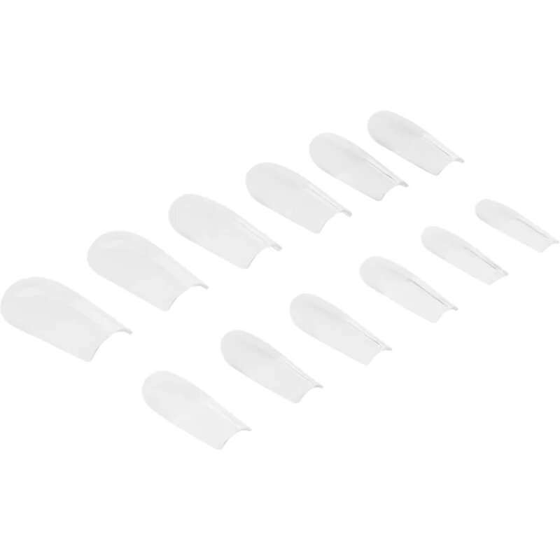 NeoNail Flexi Tips Invisible umetni nohti vrsta 02 Clear Square 300 kos