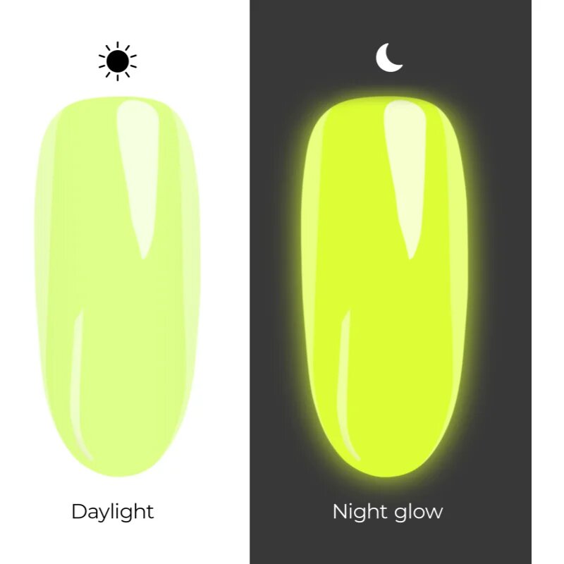 NeoNail Let Them Glow gel lak za nohte ki se sveti v temi odtenek Luminous Beats 7.2 ml