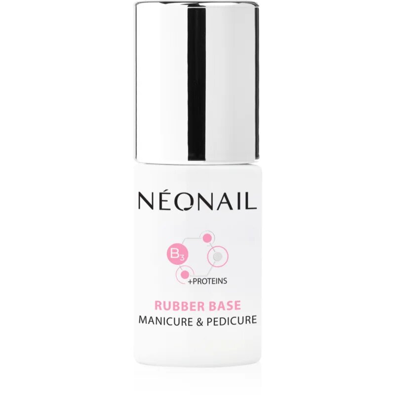 NeoNail Manicure & Pedicure Rubber Base podlak za gel nohte z beljakovino 72 ml