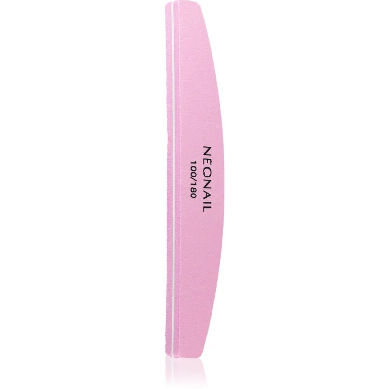 NeoNail Nail Buffer Curved polirka vrsta 100/180 Pink 1 kos