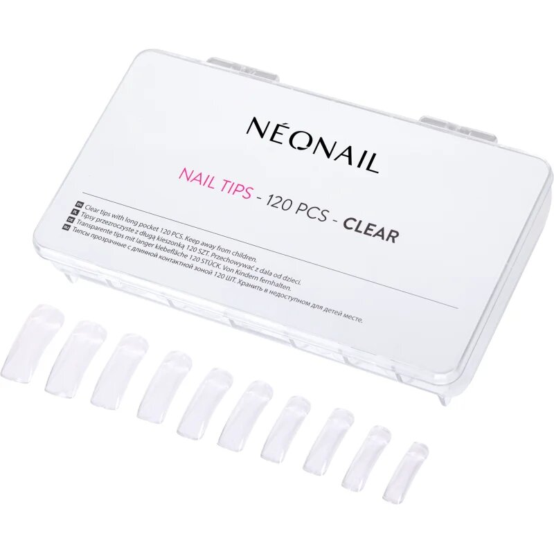 NeoNail Nail Tips umetni nohti vrsta Clear 120 kos