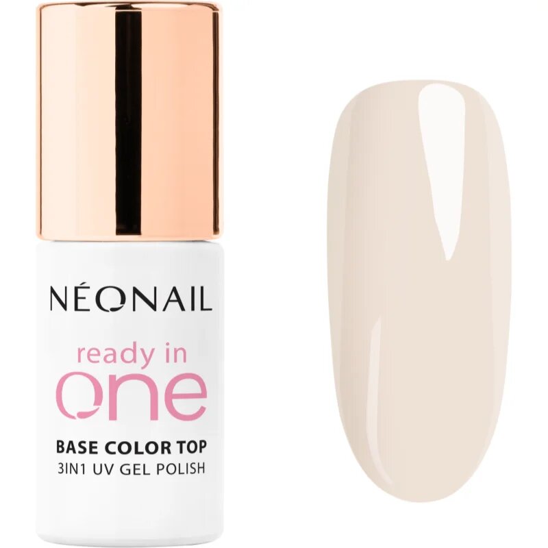 NeoNail Ready In One 3in1 UV Gel Polish gel lak za nohte z diamantnim prahom odtenek 02 One Coconut Milk 7.2 ml