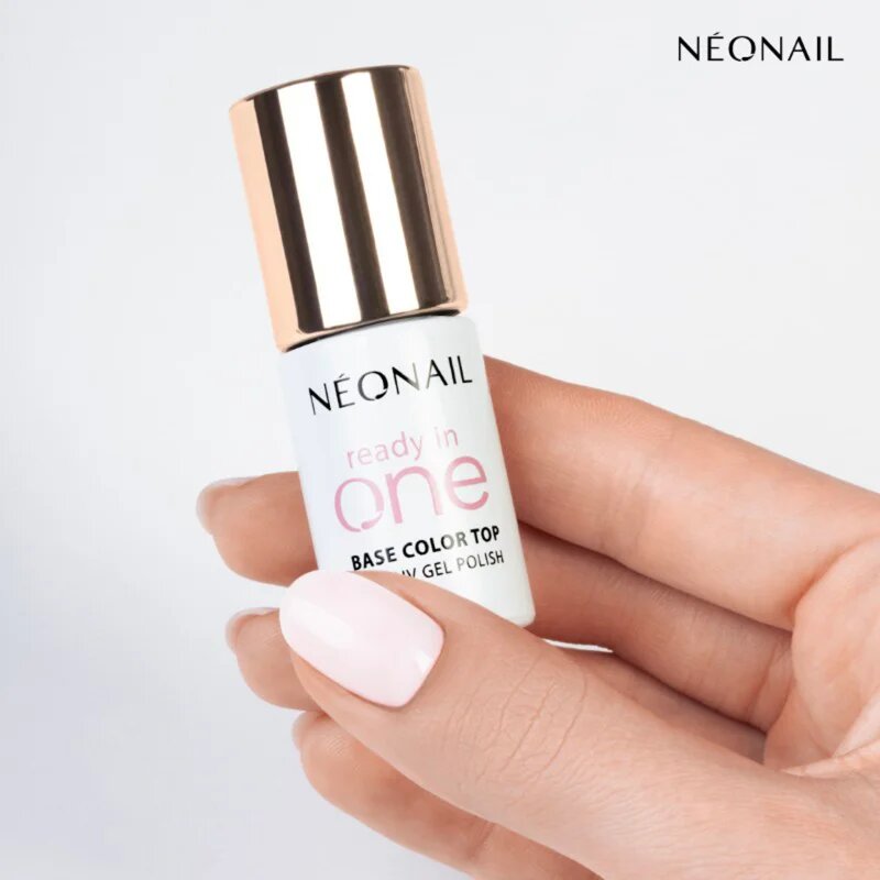 NeoNail Ready In One 3in1 UV Gel Polish gel lak za nohte z diamantnim prahom odtenek 02 One Coconut Milk 7.2 ml