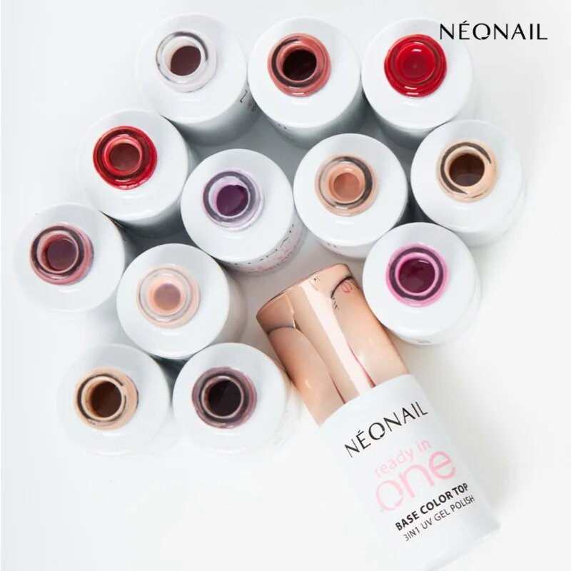 NeoNail Ready In One 3in1 UV Gel Polish gel lak za nohte z diamantnim prahom odtenek 02 One Coconut Milk 7.2 ml